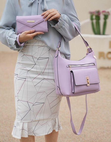 Clara Vegan Leather Women Shoulder Bag with Wristlet Wallet