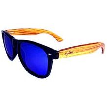 Zebrawood Sunglasses with Blue Polarized Lenses