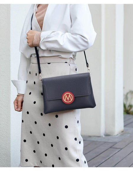 Johanna High-Quality Pebbled Vegan Leather Crossbody Bag