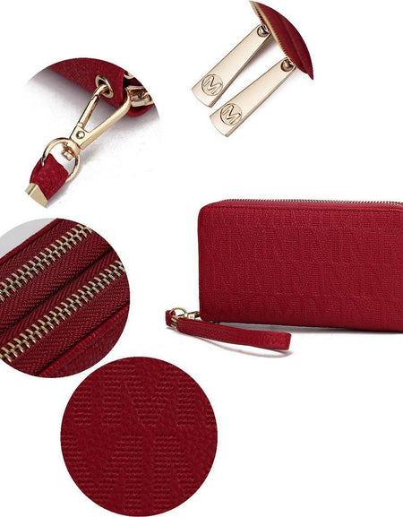 Lisbette Embossed M Signature Wallet - A Touch of Elegance