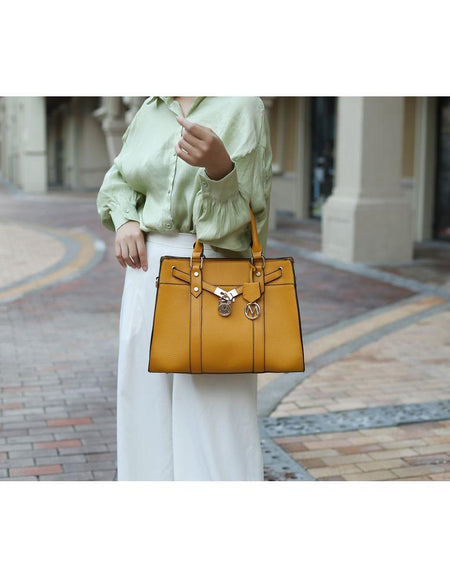 Christine Vegan Leather Women Satchel Bag with Wallet