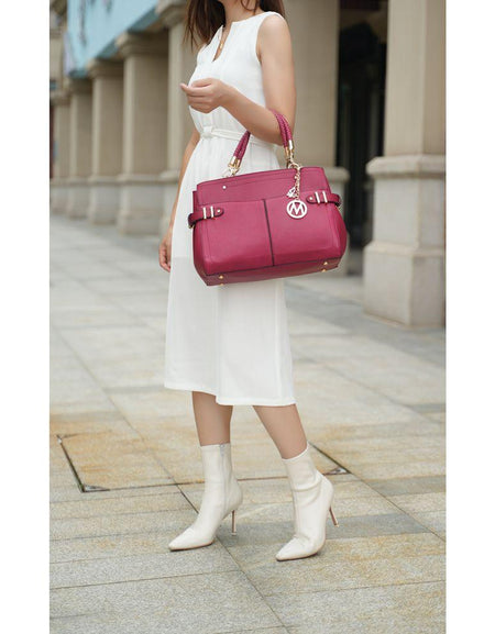 MKF Collection Tenna Vegan Leather Women Satchel Bag