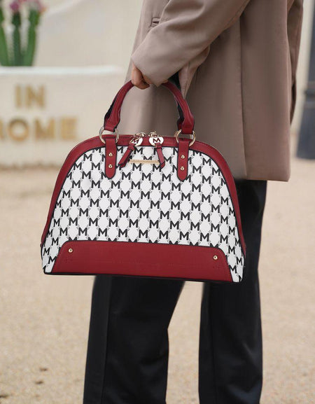 Frida Vegan Leather Women Satchel with Matching Wallet