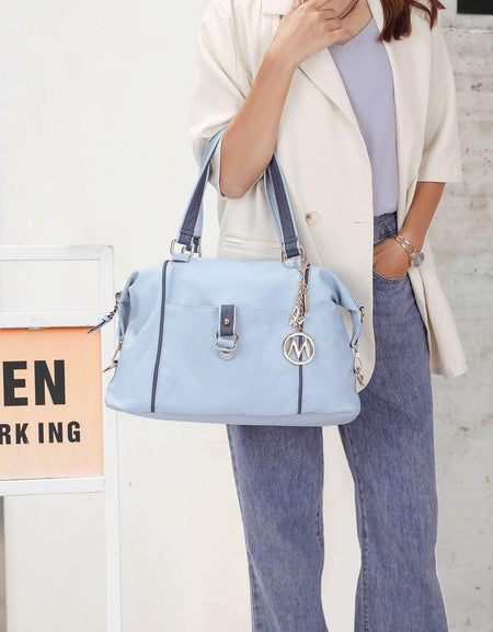 MKF Collection Opal Lightweight Satchel Bag Vegan Leather by Mia K