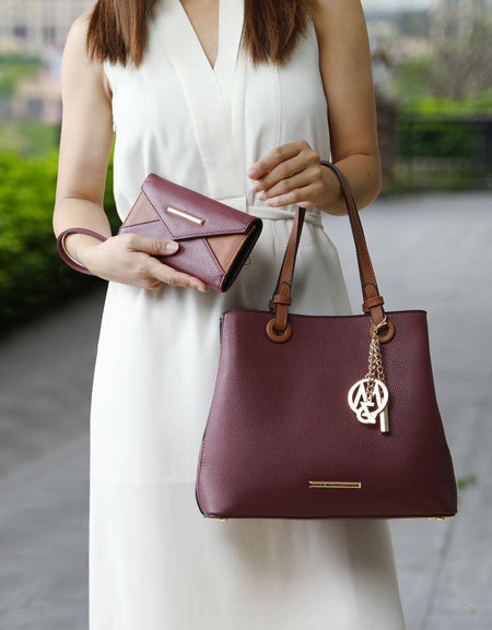 Kearny Vegan Leather Women Tote Bag with Wallet - Elegance Redefined