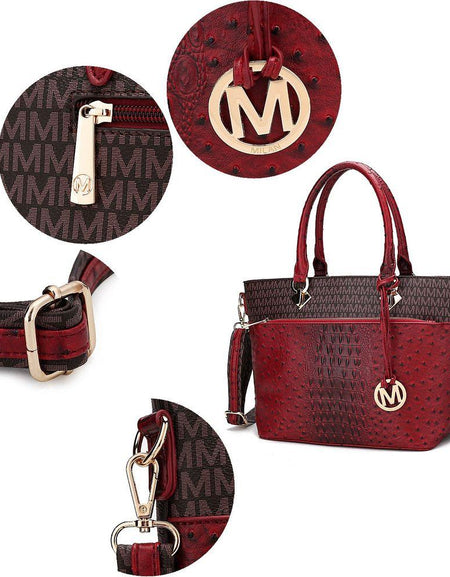 Grace Signature and Croc Embossed Tote