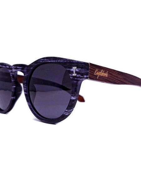 Granite Colored Frame, Bamboo Sunglasses, Polarized with Wood Case