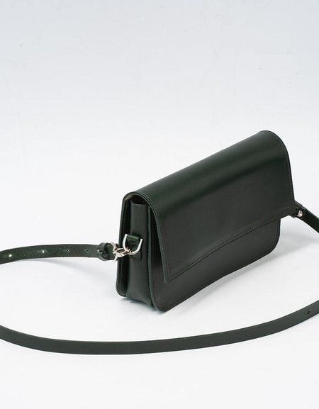 Curie Leather Shoulder Bag - Red Elegance Redefined