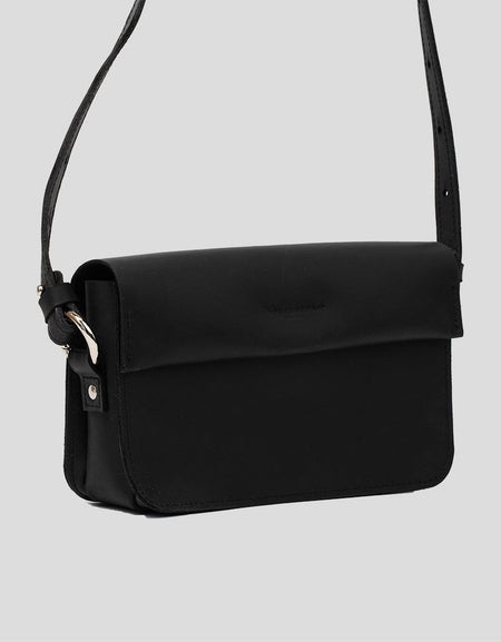 Classy Leather Shoulder Bag (Black)
