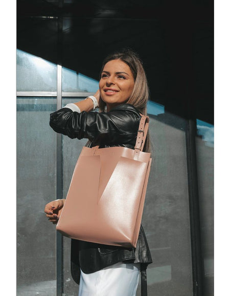 Leather Tote Bag for Women, Leather Laptop Tote, Hand Made Leather