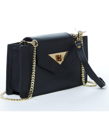 SUSU The Mary Black Small Crossbody Leather Wristlet