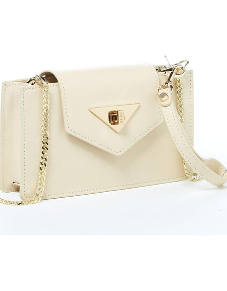 Mary Off White Mini Crossbody Bag Leather Wristlet - A Symphony of Style and Functionality