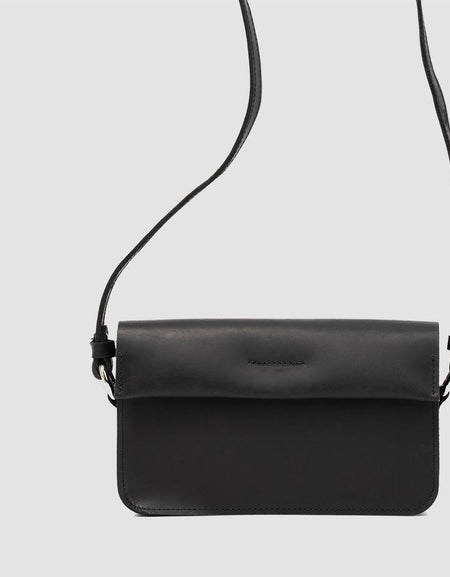 Classy Leather Shoulder Bag (Black)