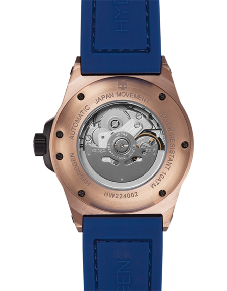 Otto Blue Rose Gold Designer Watch