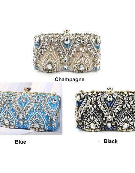 Clutch handbag Luxury Diamond Rhinestone Clutch Bags Exquisite Female
