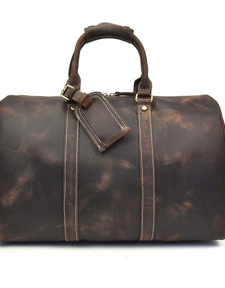The Brandt Weekender | Exquisite Small Leather Duffle Bag