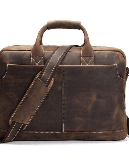 The Welch Briefcase | Vintage Leather Messenger Bag
