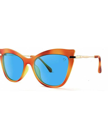 Ruby Rocks Faceted 'Ischia' Cateye Sunglasses With Metal Temples