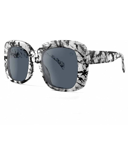 Ruby Rocks Oversized 'Montserrat' Square Sunglasses in Marble