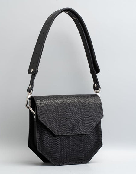 Hypatia Embossed Snake Print Purse