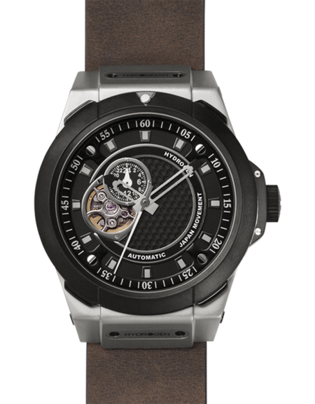Vento Silver Black Leather - A Luxurious Timepiece for the Modern Individual