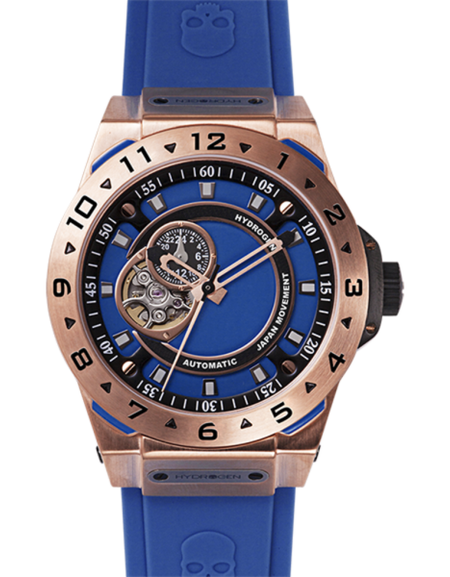 Vento Blue Rose Gold Designer Watch