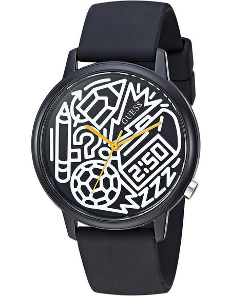 Elegant Black Silicone Watch Strap Replacement for Ladies - 38mm