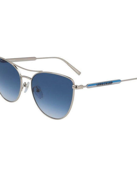 Longchamp LO134S-715 Women's Aviator Sunglasses - Elegant Golden Metal Frame, UV400 Protection