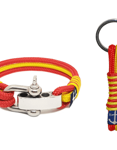 Manchester United Nautical Bracelet and Keychain-0