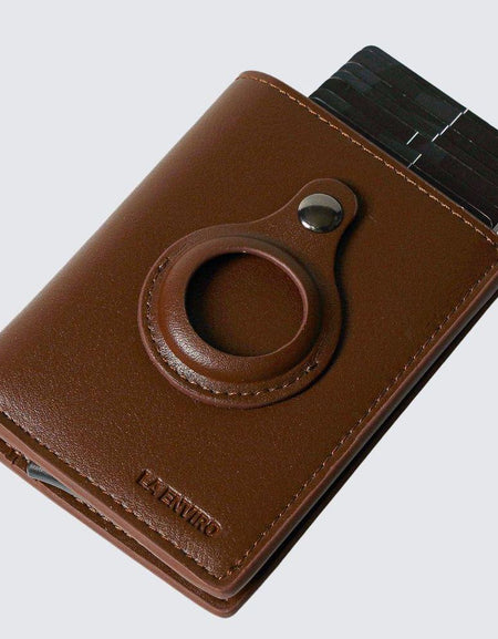 FITZROY AirTag Wallet - Brown-1