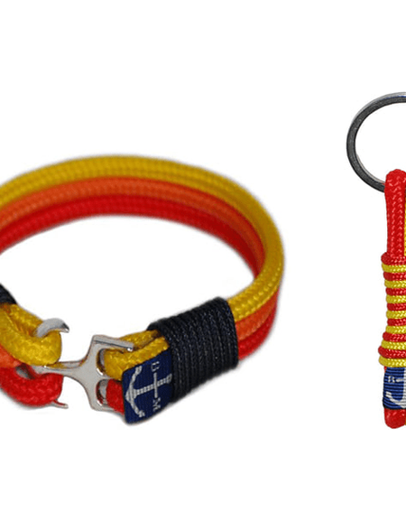 Rainbow Nautical Bracelet and Keychain-0