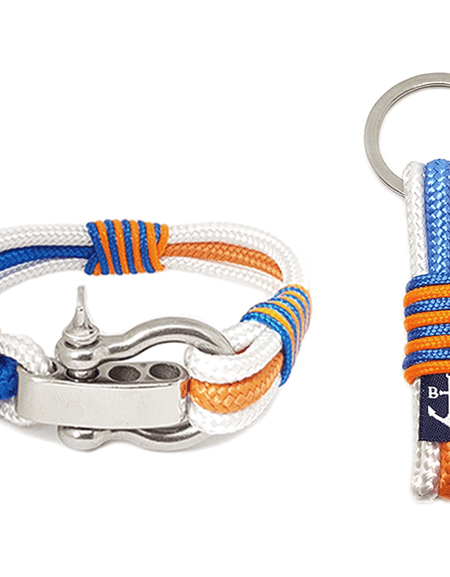 Jolly Roger Nautical Bracelet and Keychain-0