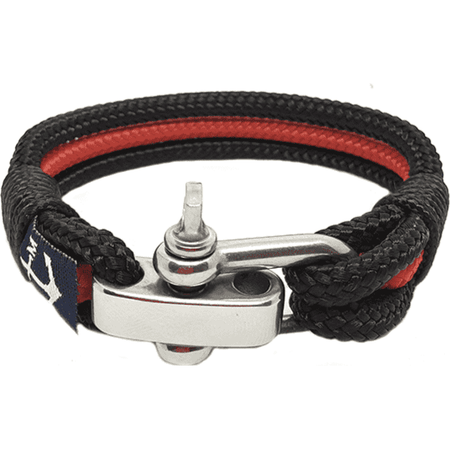 Adjustable Shackle Coral Beach Nautical Bracelet-0