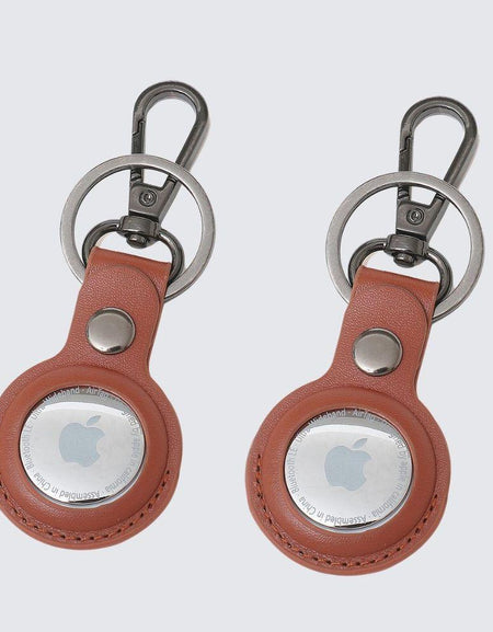 TILBA Airtag Keyring X 2 I Tan-0