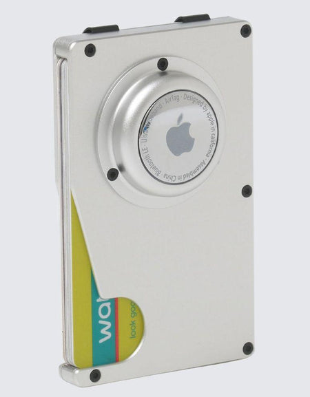 HUNTLY AirTag Wallet I Silver-0