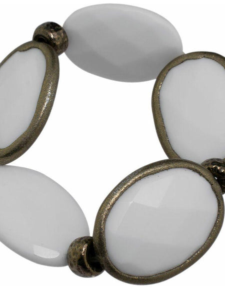 Ladies'Bracelet Folli Follie 4B9S013W White Steel (7 cm)-0