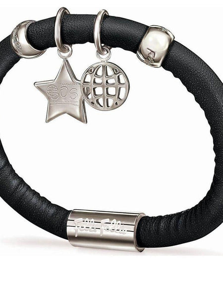 Ladies'Bracelet Folli Follie 1B13F046 Leather (16 cm)-0