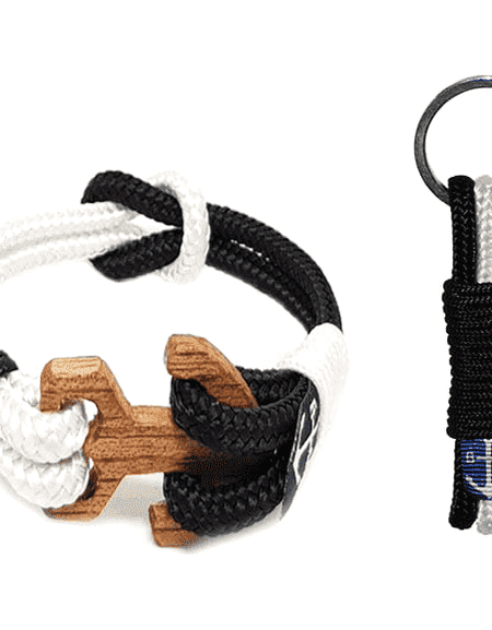 Idlewild Wood Nautical Bracelet & Keychain-0