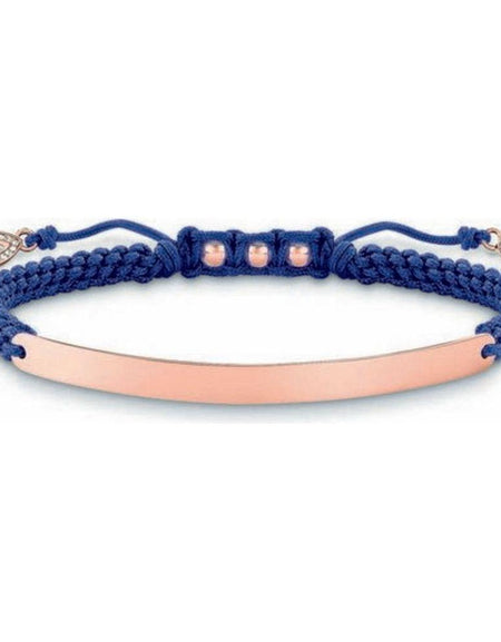Ladies'Bracelet Thomas Sabo LBA0068-898-1 Blue Rose gold Silver-1