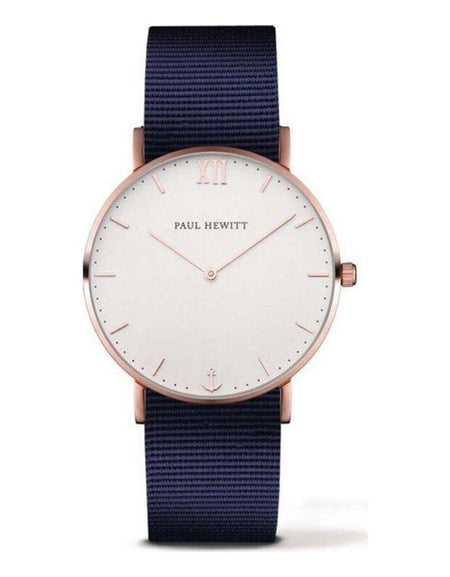 Paul Hewitt Unisex Quartz Watch PH-SA-R-ST-W-N-20S, Blue and White Dial, Ø 39mm