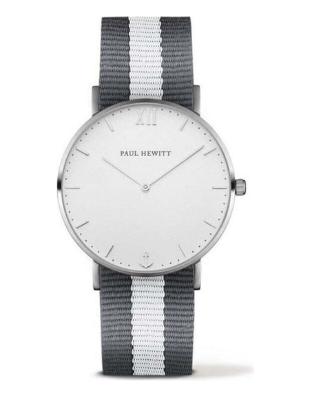 Paul Hewitt Unisex Quartz Watch PH-SA-S-ST-W-GRW-20 - White Grey 39mm