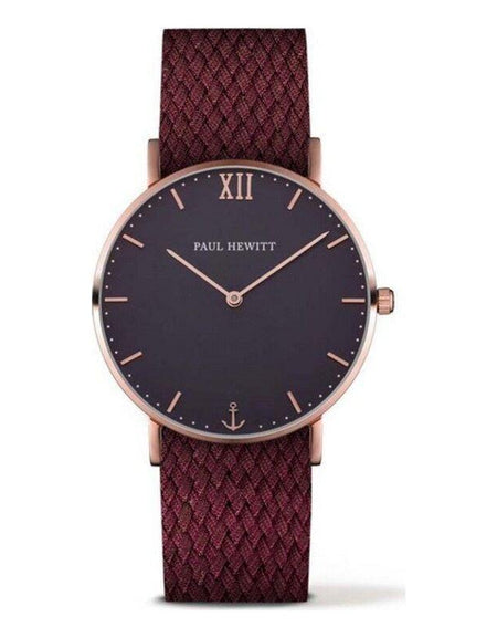 Paul Hewitt Unisex PH-SA-R-ST-B-19S Red Nylon Quartz Watch (Ø 39 mm)