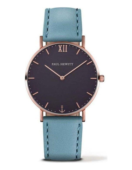 Paul Hewitt Unisex Blue Leather Strap Quartz Watch PH-SA-R-ST-B-23M (Ø 39mm)