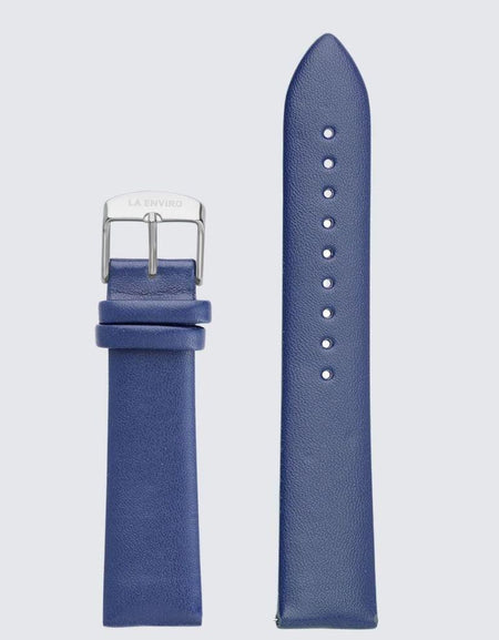 Blue Vegan Leather Unstitched Strap | 20MM-1