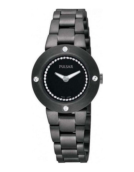 Pulsar Ladies' Stainless Steel Black Watch PTA407X1 (Ø 27 mm)