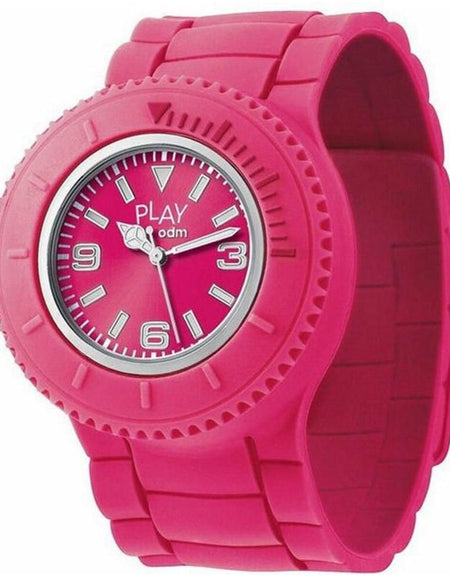 ODM Ladies' Watch PP001-03 Pink Silicone Strap Replacement for Ø 45mm Stainless Steel Case