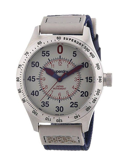 Superdry Unisex SYG122E Blue Cloth Strap Replacement for Quartz Wristwatch