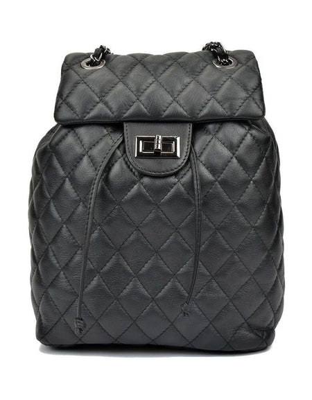 Casual Backpack Anna Luchini SS22-AL-2165-NERO Black 22 x 32 x 11 cm-0