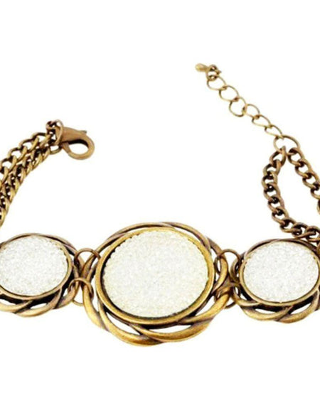 Ladies'Bracelet Cristian Lay 437080 White Steel Golden (19 cm)-0