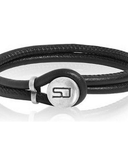 Ladies'Bracelet Sif Jakobs BR458-BL-BK-21 Black Leather (21 cm)-0